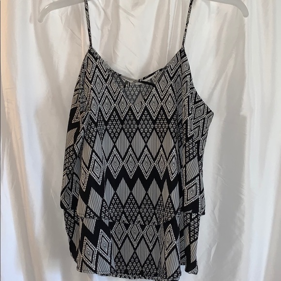 Large black striped tank top - Picture 1 of 1